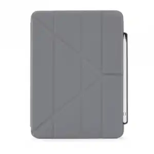 Pipetto London Origami 3 Pencil Funda para iPad 10 (2022) Dark Grey