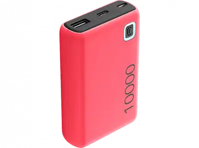 Powerbank - CellularLine PBESSENCE10000P, 10000 mAh, Universal, 12 W, USB-A / USB-C MicroUSB, Rosa