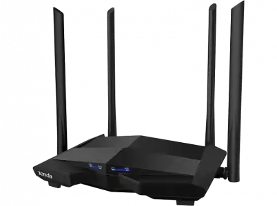 Router inalámbrico - Tenda AC10, WiFi, MU-MIMO, Dual Band, 4x6dBi Antenas, 4 x Gigabit (1*WAN/3*LAN), Negro