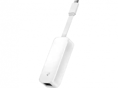 Adaptador - TP-Link UE300C, USB-C a RJ-45, 1000 Mbps, Gigabit Ethernet, Blanco