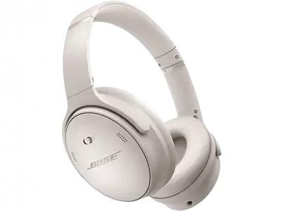 Auriculares inalámbricos - Bose Quiet Comfort 45, De diadema, Bluetooth 5.1, Modo consciente, Blanco ahumado