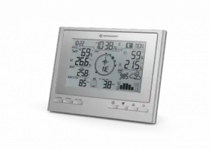 Base Adicional Para Estación Meteorológica Climatescout 7003100 Bresser - Plateado