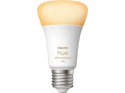 Bombilla inteligente - Philips Hue A60 E27, Luz Blanca de Cálida a Fría, 75W, Compatible con Alexa/Google Home