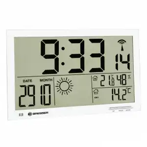 Bresser MyTime Jumbo LCD Estación Meteorológica de Pared Blanco