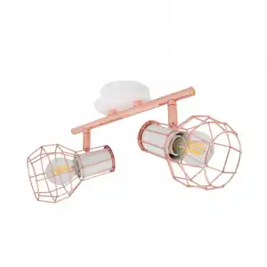 Efectoled Lámpara De Techo Orientable De Metal Lada 2 Focos Cobre