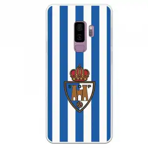 Funda Oficial Ponferradina Rayas Azules Y Rojas Ss18-19 Samsung Galaxy S9 Plus