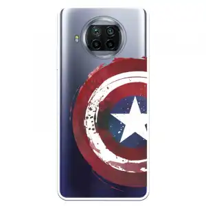 Funda Para Xiaomi Mi 10t Lite Oficial De Marvel Capitán América Escudo Transparente - Marvel