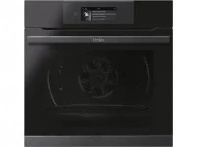 Horno - Haier Series 4 HWO60SM5T9BH, 70l, Multifunción, Pirolítico, 55cm, Wi-Fi, Sonda térmica, Negro