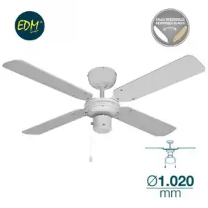 Ventilador De Techo Modelo Baltico 50w Ø102cm Blanco 65m3/min Edm