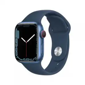 Apple Watch S7 41 mm LTE Caja de aluminio azul y correa deportiva azul abismo