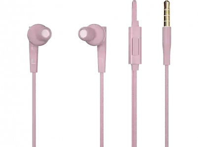 Auriculares de botón - Vieta Pro VHP-BC099LP, De botón, Con cable, Micrófono, Mini Jack, Rosa