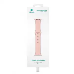 Correa de silicona Friendly Rosa para Apple Watch 42/44/45 mm