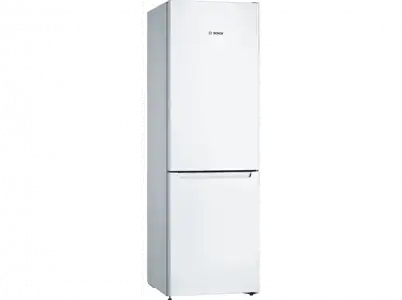 Frigorífico combi - Bosch KGN36NWEB, No Frost, 186 cm, 305 l, SuperCongelación, Iluminación LED, Blanco