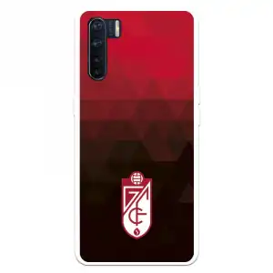 Funda Para Oppo A91 Del Granada Cf Escudo - Fondo Rojo Y Negro Escudo - Fondo Rojo Y Negro - Licencia Oficial Granada Cf