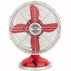 HKoenig JOE50 Ventilador Retro Rojo