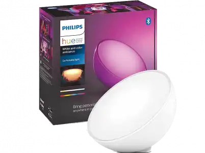 Lámpara portátil Bluetooth - Philips Hue LED, Luz blanca y color, Domótica