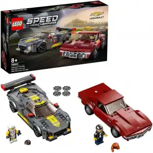 Lego Speed Champions: Deportivo Chevrolet Corvette C8.R y Chevrolet Corvette de 1968