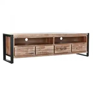 Mueble De Tv Dkd Home Decor Metal Acacia (200 X 55 X 40 Cm)