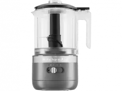 Picadora - KitchenAid 5KFCB519 EDG, 12 V, 1.18 l, 3500 RPM, Inalámbrico, Con 2 Velocidades, Gris