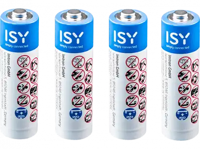 Pilas AAA - ISY IBA-1004, Alcalina, 1.5V, 4 unidades