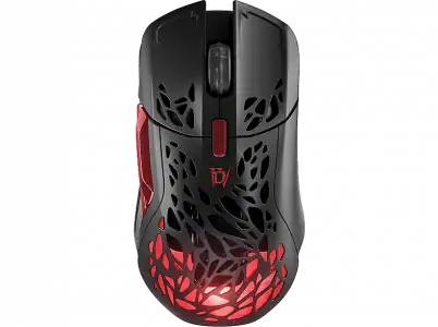 Ratón gaming - SteelSeries Aerox 5 Diablo IV, Quantum 2.0 Wireless, Hasta 180h, 18000 cpi, Negro