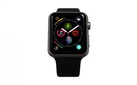 Apple Watch S4 44mm GPS Caja de aluminio en gris espacial y correa deportiva Negra Renewd (Reacondicionado A++)