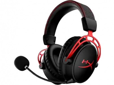 Auriculares gaming - HyperX Cloud Alpha, De Diadema, Inalámbricos, Hasta 300 horas, PC, Micrófono, Transductores de doble cámara, Negro