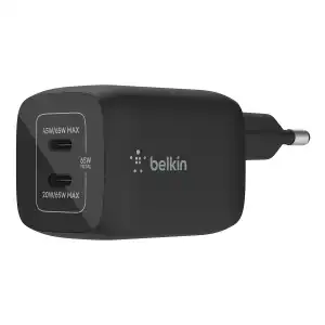 Belkin - Cargador De Pared USB-C GaN Doble Con PPS De 65 W