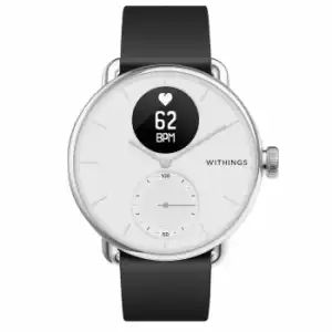 Brazalete Inteligente 38mm Híbrido Ecg Spo2 Scanwatch Withings Blanco