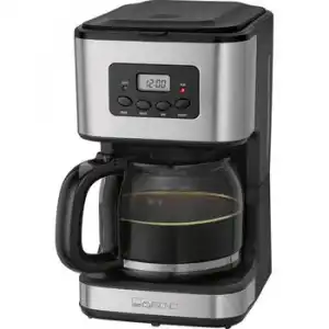 Cafetera De Goteo Programable, 12/14 Tazas 1,5 L, Válvula Antigoteo, Mantiene Caliente, Lcd 24h Negro/plata 900w Clatronic Ka 3642