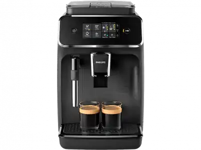 Cafetera superautomática - Philips EP2220/10, Molinillo integrado, Espumador de leche clásico, Filtro AquaClean, 1500W, 15 bar, 2 tazas, Negro