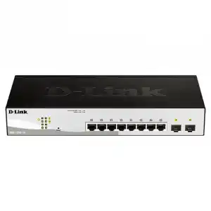 D-Link DGS-1210-10/E Smart+ Switch Gestionado 8 Puertos Ethernet Gigabit + 2 Puertos 100/1000Mbps SFP