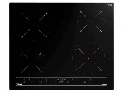 Encimera - Teka IBC 64010, Inducción, Eléctrica, 4 zonas, Negro