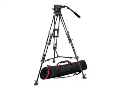 Manfrotto - Kit video con trípode aluminio PRO 545B + rótula 526 estabilizado media altura