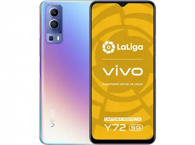 Móvil - vivo Y72 5G, Azul, 128 GB, 8 GB RAM, 6.58" Full HD+, Dimensity 700, 5000 mAh, Android 11