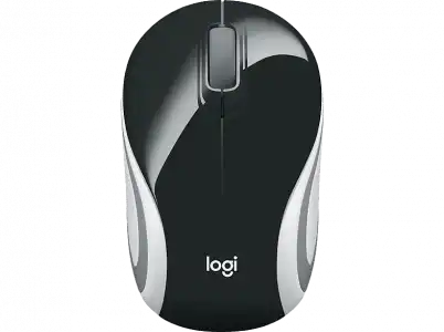 Ratón inalámbrico - Logitech Wireless Mini Mouse M187, 1000 ppp, Negro