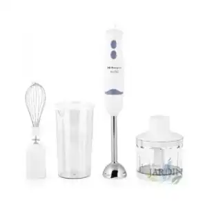 Batidora Picadora. 2 Velocidades. Vaso Mezclador Y Medidor 600 Ml. Picador Universal Con Tapa 500 Ml. Potencia 400w.