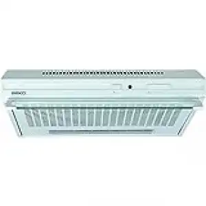 Campana - Beko CFB 6432 W, Convencional, 3 velocidades, 295 m³/h, Blanco