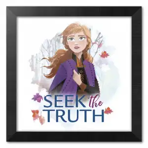 Erik Lámina con Marco Disney Frozen Seek The Truth 30x30cm