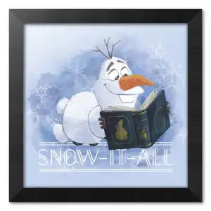Erik Lámina con Marco Disney Frozen Snow It All 30x30cm