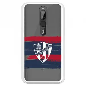 Funda Para Xiaomi Redmi 8 Del Huesca Rayas Transparente - Licencia Oficial Sd Huesca