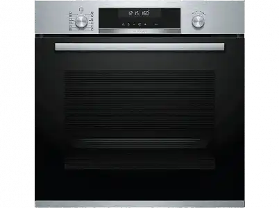 Horno - Bosch HBG5780S0, Multifunción, 71 L, A, Pirolítico, Display LCD, Inox, Negro