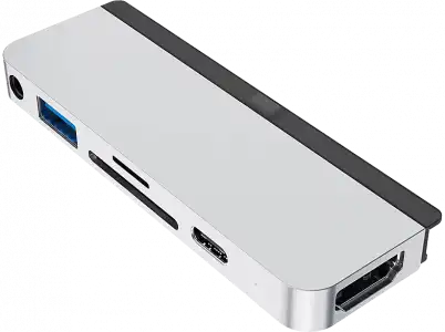 Hub USB - Hyper 6-IN-1 IPAD PRO USB-C HUB (S), 6 Puertos, 5 Gbit/s, Plata