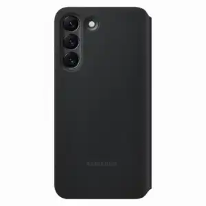 Samsung - Funda Inteligente Negra Clear View Para Galaxy S22