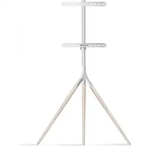 Soporte Tv 32”-65”, Pie Tv De Madera, Blanco - Ts1220