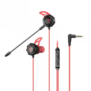 Tempest Battle Earphones Auriculares Gaming Rojo/Negro