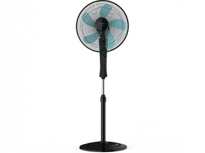 Ventilador de pie - Cecotec EnergySilence 520 Power Black, 50 W, 5 Velocidades, Negro metalizado