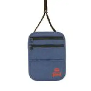 Bolso doble cremallera Azul