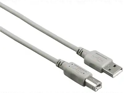 Cable USB - Hama 00200901, 3 m, De USB-A a USB-B, 2.0, 480 MBit/s, Negro