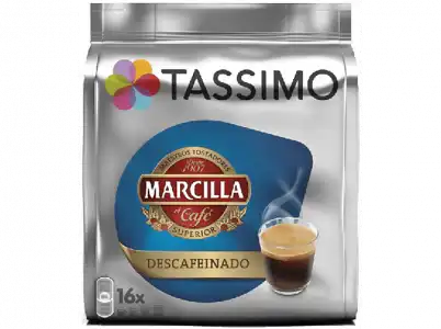 Cápsulas monodosis - Tassimo MARCILLA DESCAFEINADO, Café Largo, 16 cápsulas